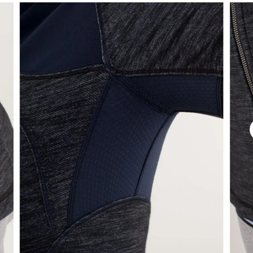 {RARE} Lululemon - Reversible Slub Denim Forme Jacket W4A47S | Inkwell | Size 4